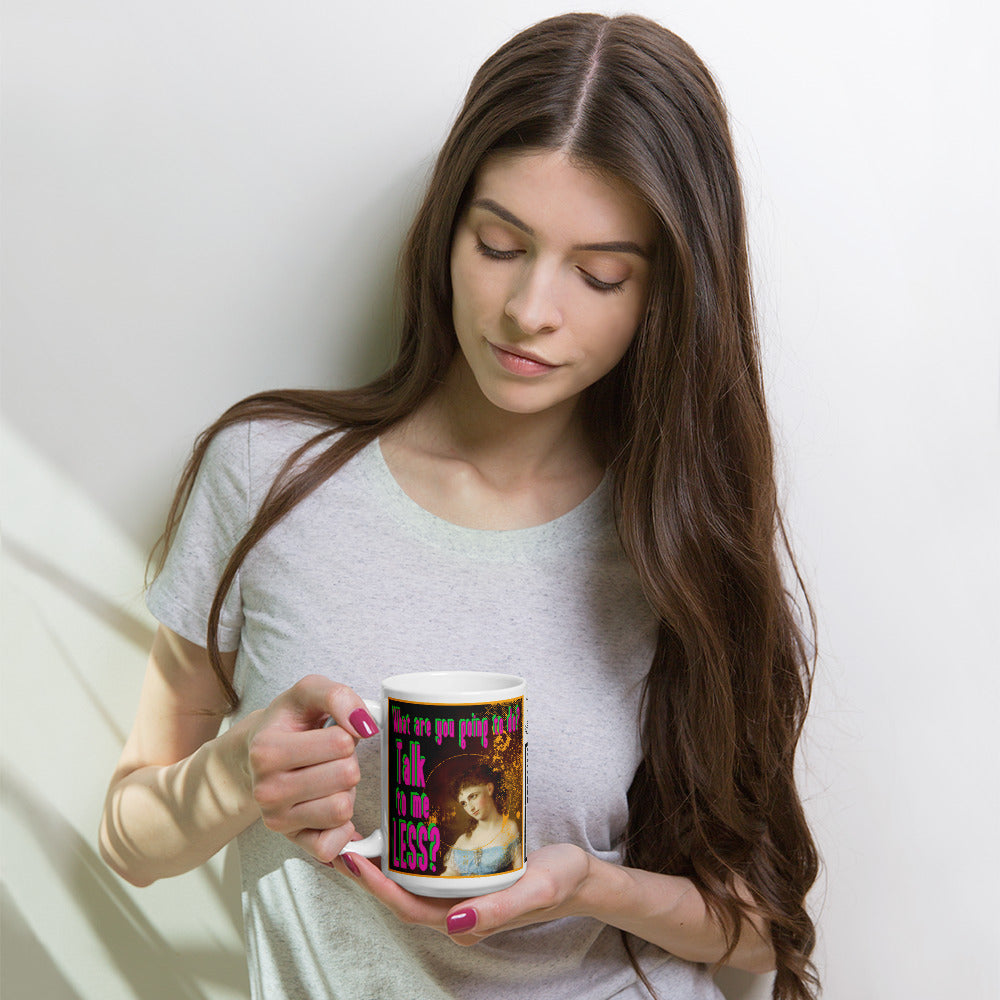 Talk to Me Less Mug-Grunge
